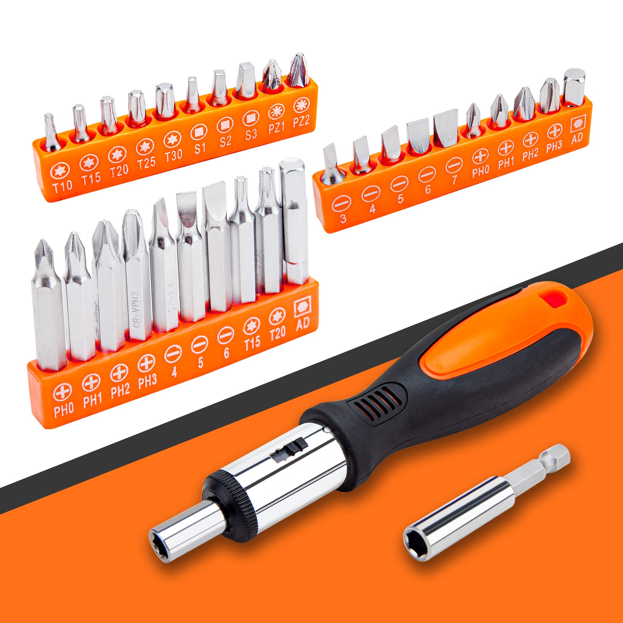 CARTMAN 238-Piece Socket Wrench Auto Repair Tool Combination Package Mixed General Household Hand Tool Set Tool Kit with Plastic Toolbox Storage Case - Image 4