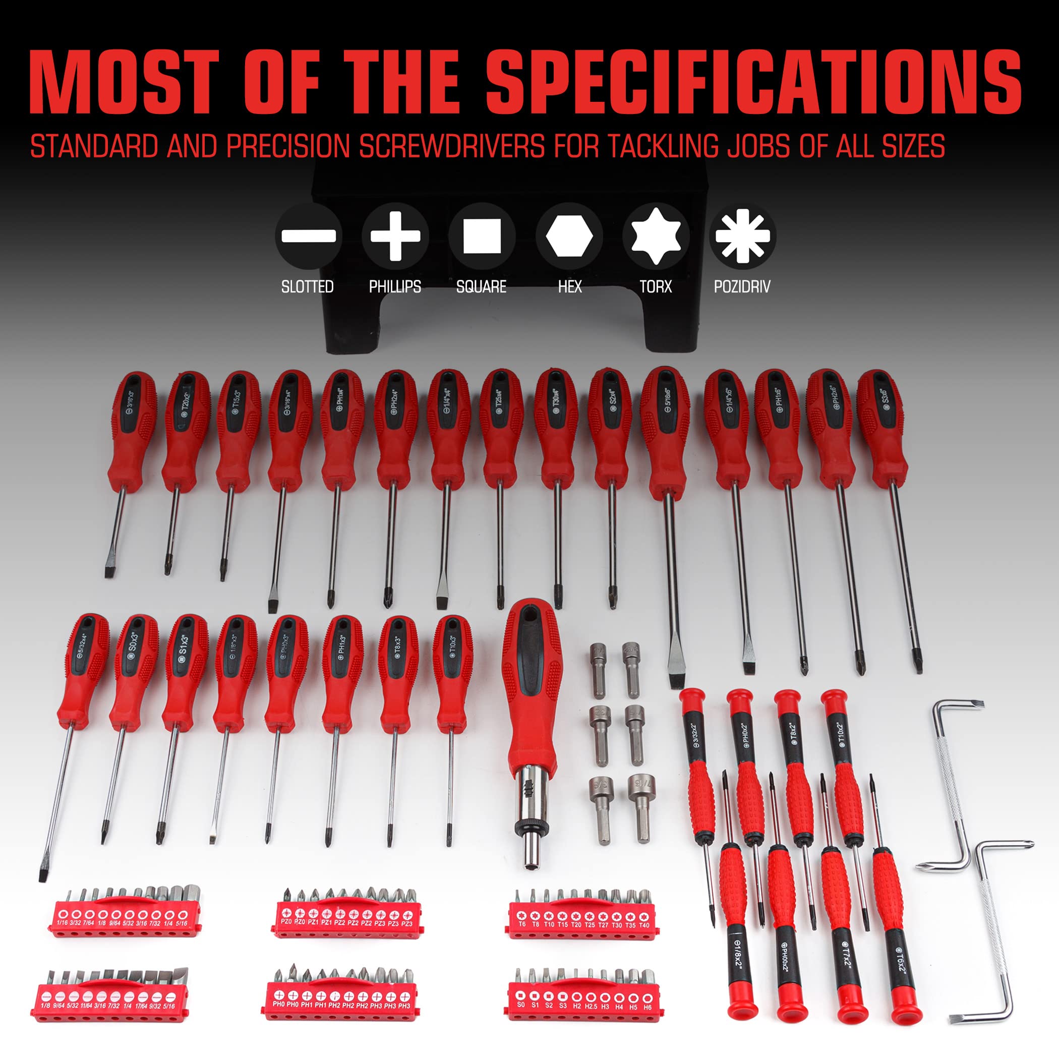 CARTMAN Magnetic Screwdriver Set with Rack, Includs Precision Screwdriver, Magnetizer Demagnetizer and Magnetic Bowl, DIY Tools for Men - Image 3