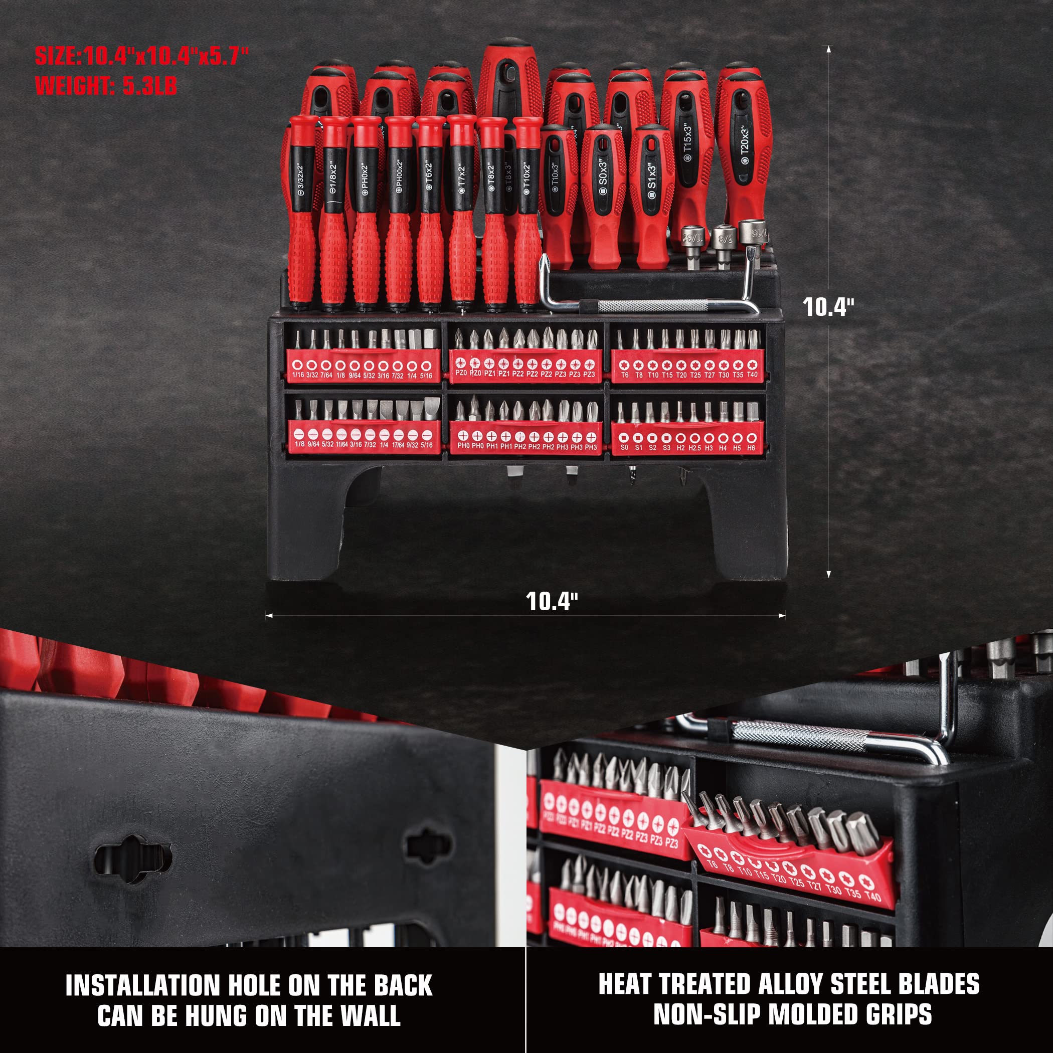CARTMAN Magnetic Screwdriver Set with Rack, Includs Precision Screwdriver, Magnetizer Demagnetizer and Magnetic Bowl, DIY Tools for Men - Image 6